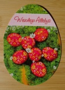 Karnet Święta Wielkanoc pisanki pocztówka 2021