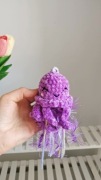 Meduza na szydełku, zawieszka, dekoracja handmade 