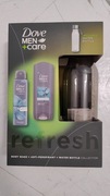 zestaw kosmetyków męski prezent Dove żel antyperspirant i butelka na wodę