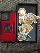 Etui pokrowiec do iPhone 15 pro czerwony