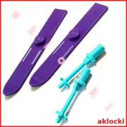 LEGO 90540 KIJKI średni lazurowy + 18744 NARTY fioletowy komplet