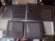Solidne kratki wentylacyje, kominkowe, metalowe 5 sztuk