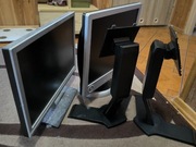 Dwa monitory + okablowanie + 2x nóżki do Dell  P190S