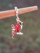 Charms zawieszka wisiorek do bransoletki łańcuszka, srebro 925 ptak