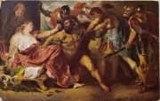 Pocztówka - Samson i Dalila (A. Van Dyck)