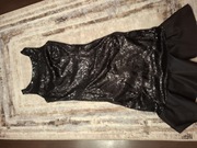 Czarna sukienka cekinowa