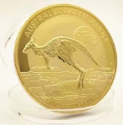 Moneta kolekcjonerska Australijski Kangur 1oz 1 uncja złota 2015 imitacja