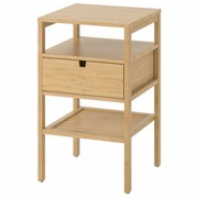IKEA NORDKISA stolik nocny bambus 40x40 cm