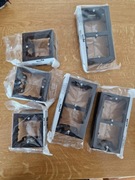 Puszka natynkowa podwójna czarna  Simon 54, 3 szt.puszka naty pojed. 3szt 