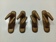 Knagi mosiężne do łodzi 35x145mm 4 szt.