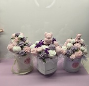 Flower Box z mydełek glicerynowych – do wyboru 1 z 3 wzorów 