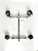 Metalowy armbinder dyby rozpórka kajdanki Bondage