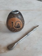 Tykwa i bombilla do yerba mate Argentyna  Kelly's 