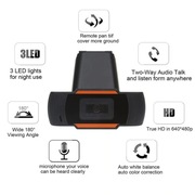 Mini kamera internetowa obrotowa HD z mikrofonem