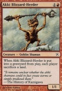 MTG Betrayers of Kamigawa: Akki Blizzard-Herder FOIL