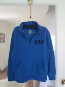 Polarowa chłopięca niebieska bluza z zamkiem GAP 10/11lat