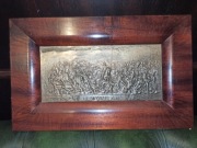 Grunwald  Metalowa Płaskorzeżba w drewnianej ramce