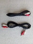 Dwie sztuki kabel łączący 2x cinch Composite Audio Video  