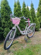 Rower dziecięcy Tabou Queen 24 - biały - bardzo dobry stan.