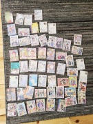 Kolekcjonerskie karteczki a6 do segregatora muzyka zespoły 57 sztuk