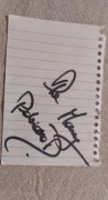 autograf na kartce Dawid Podsiadło muzyk   napis na kartce- "dla mamy"