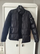 czarna pikowana puchowa kurtka bravesoul XS34 na ekspres zimowa nazime