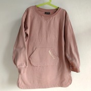Bluza sukienka dresowa Bekkin 134 kieszeń kangurka (694)