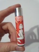 Clipper kolekcjonerska zapalniczka gazowa Mary Jane leaf pomarańczowa