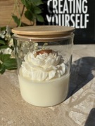 Personalizowana elegancka zapachowa świeca sojowa XXL w szkle 300 g