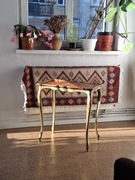 Włoski stolik florentynka czerwony vintage orientalny kawowy unikat