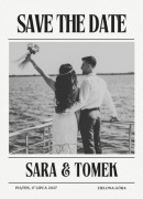 Personalizowany Magnes - SAFE THE DATE