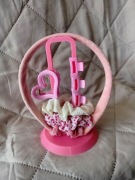 Różowy zestaw prezentowy akcesoria do włosów na dzień dziecka dzień matki