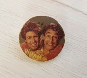przypinka Wham George Michael Andrew Ridgeley pop rock Cyndi Lauper limahl