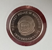 20 zł  1978  POLAK W KOSMOSIE MENNICZE /-1 /  W HOLDERACH 
