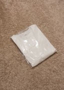 Koszulka męska biała klasyczna 100% bawełna T-shirt 200g Basic nowa folia L