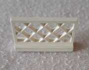 LEGO Kratka Barierka Płotek 1x4x2 BIAŁY 3185