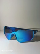 Sportowe okulary przeciwsłoneczne – niebiesko-fioletowe lustrzanki