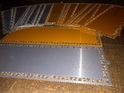 Zakładki aluminium. 30 szt. - 45 zł.