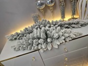 Girlanda jeż ośnieżona 110 cm