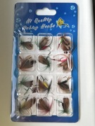 Zestaw motylków wędkarskich - 12 sztuk