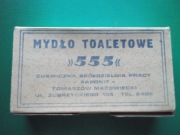Mydło Toaletowe "555" SAPONIT 1968 PRL, 3 mydła w pudełku 150g