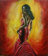 Obraz na plotnie.Olej.60/70