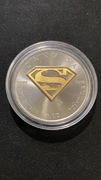 5$ KANADA 2016 SUPERMAN GILDED GOLD ZŁOTO 24K 1oz