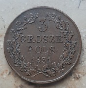 3 grosze Powstanie Listopadowe 1831 Proste Łapy