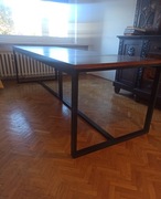 Stół metal drewno LOFT Duży! 