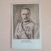 Pocztówka Józef Piłsudski (1867–1935) pierwszy Marszałek Polski (sepia)