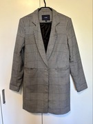 Dłuższa marynarka oversize w kratę KIABI rozmiar S