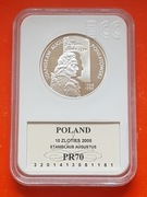 10 zł - STANISŁAW AUGUST PONIATOWSKI popiersie  - 2005 - GCN PR70
