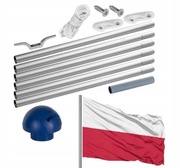 Aluminiowy maszt na flagę 6,5 m maszt do flagi 