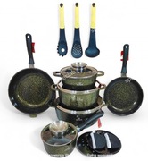 Zestaw garnków ZILNER ZL-7215. Gaz, indukcja, halogen, piekarnik